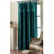 Teal Tab Top Embroidered Curtain panel