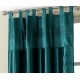 Teal Tab Top Embroidered Curtain panel