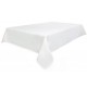 White Round & Rectangulare Fabric Tablecloths
