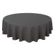 Grey dark Round & Rectangulare Fabric Tablecloths