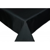 Black Round & Rectangulare Fabric Tablecloths