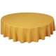 White Round & Rectangulare Fabric Tablecloths
