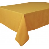 Mustard Yellow Shafran Round & Rectangulare Fabric Tablecloths