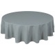 White Round & Rectangulare Fabric Tablecloths