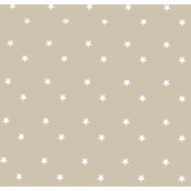 Beige Stars Oilcloths PVC Tablecloths