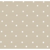 Beige Stars Oilcloths PVC Tablecloths