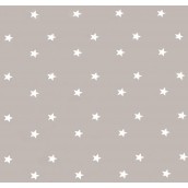 Beige Grey Stars Oilcloths PVC Tablecloths