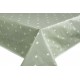 Sage Green Stars Oilclothes PVC Tableclothes