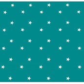 Teal Stars Oilcloths PVC Tablecloths