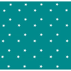 Teal Stars Oilcloths PVC Tablecloths