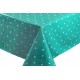 Teal Stars Oilclothes PVC Tableclothes