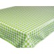 Green Checkers Oilclothes PVC Tableclothes