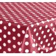 Teal Polka Dot Oilclothes PVC Tableclothes