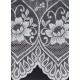 Floral White Net curtain